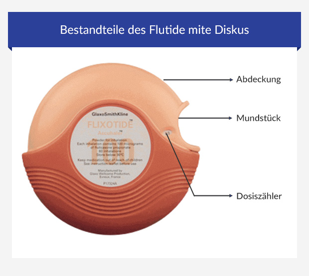 Bestandteile des Flutide mite Dosier-Aerosols