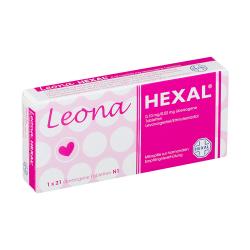 Packung von Leona Hexal 1x21 Antibabypillen