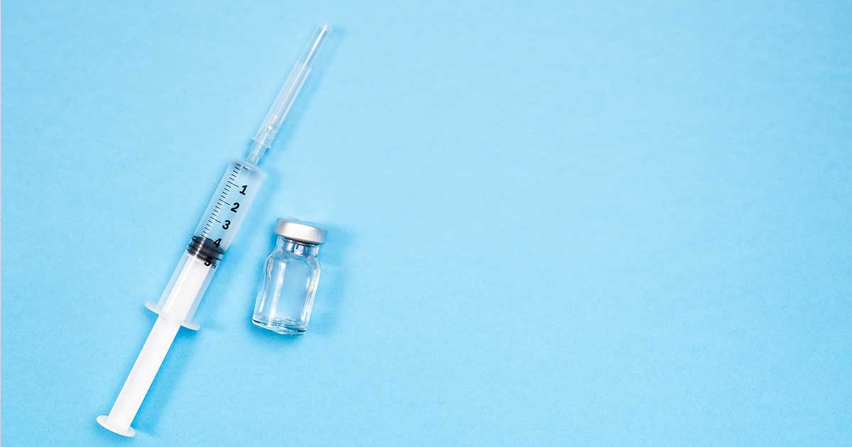 Injection and vial