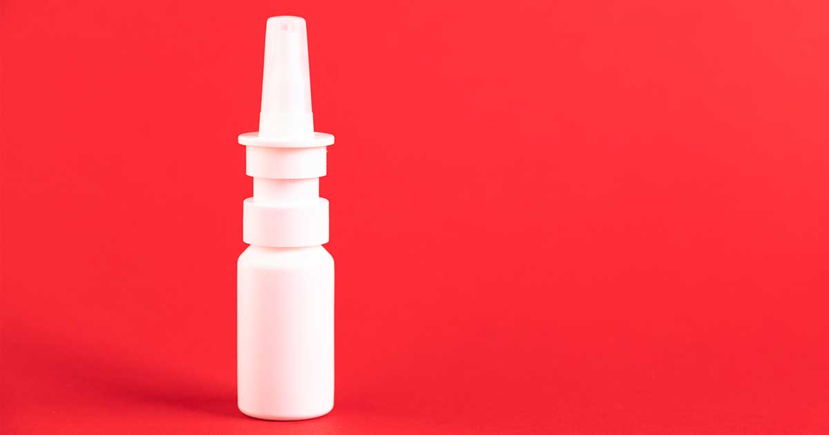 Nasal spray bottle