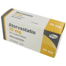 Atorvastatin 10 mg tabletit tuotepakkaus