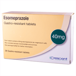 Esomeprazol 40 mg, paket med 28 gastro-resiva tabletter
