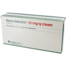 Embalagem Gyno Daktarin (Nitrato de Miconazol) 20 mg/g, creme vaginal + aplicador