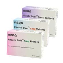 Pacote Embalagem Elleste Solo, 1 mg, 3x28 comprimidos/Elleste Duet, 1 mg/Ellest Duet Conti
