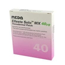 Embalagem Elleste Solo MX (Estradiol), 40 mg, 8 saches