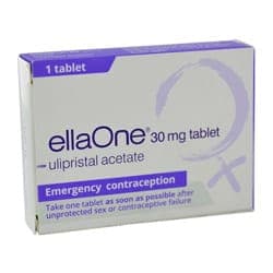 Embalagem ellaOne (Ulipristal acetate) 30 mg, 1 comprimido