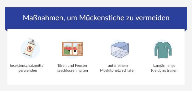 Maßnahmen, um Mückenstiche zu vermeiden