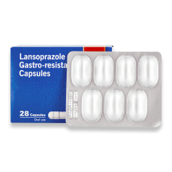 Die Packung enthält Lansoprazol 28 Kapseln 