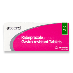 Packung von Rabeprazol 10mg 28 Tabletten