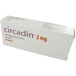 Packung von Circadin Melatonin 2mg 30 Tabletten