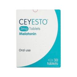 Packung von Ceyesto 3mg Melatonin Tabletten