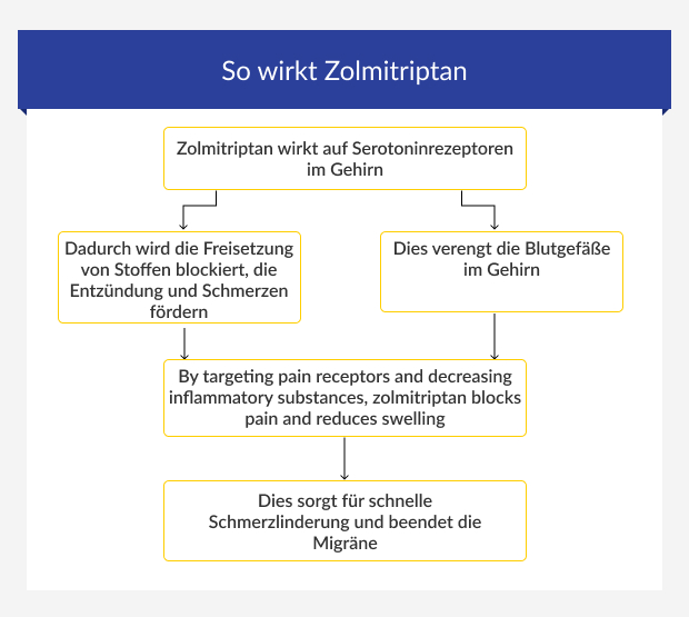 Schritt-für-Schritt-Anleitung zur Wirkweise von Zolmitriptan 