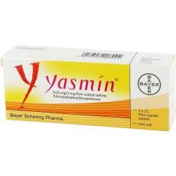 Yasmin 3 mg Filmtabletten Ethinylestradiol und Drospirenon Packung