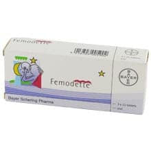 Femodette mit Gestoden und Ethinylestradiol 3x21 Tabletten Verpackung
