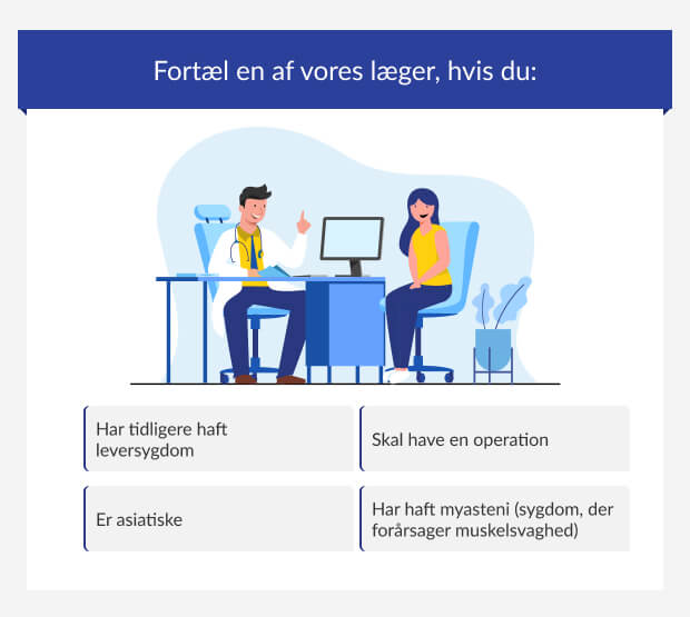Sikkerhedsforanstaltninger, når du tager Simvastatin