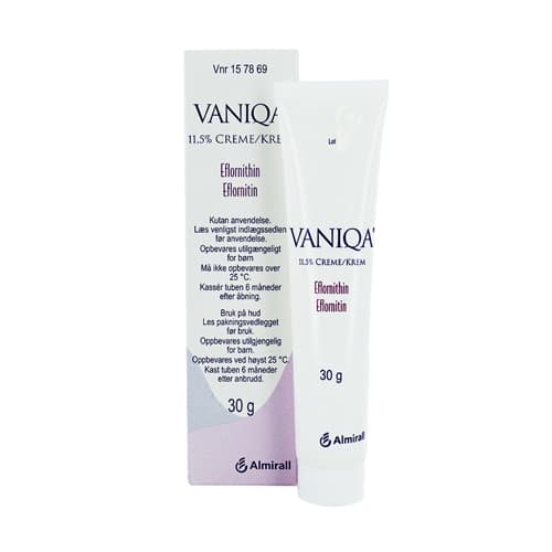 Vaniqa Cream Effektiv fjernelse af ansigtshår.