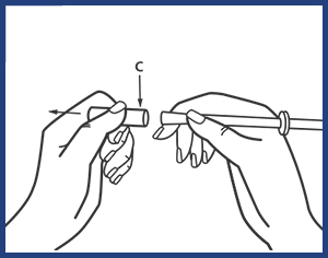 Infographic showing the Canesten plunger and applicator