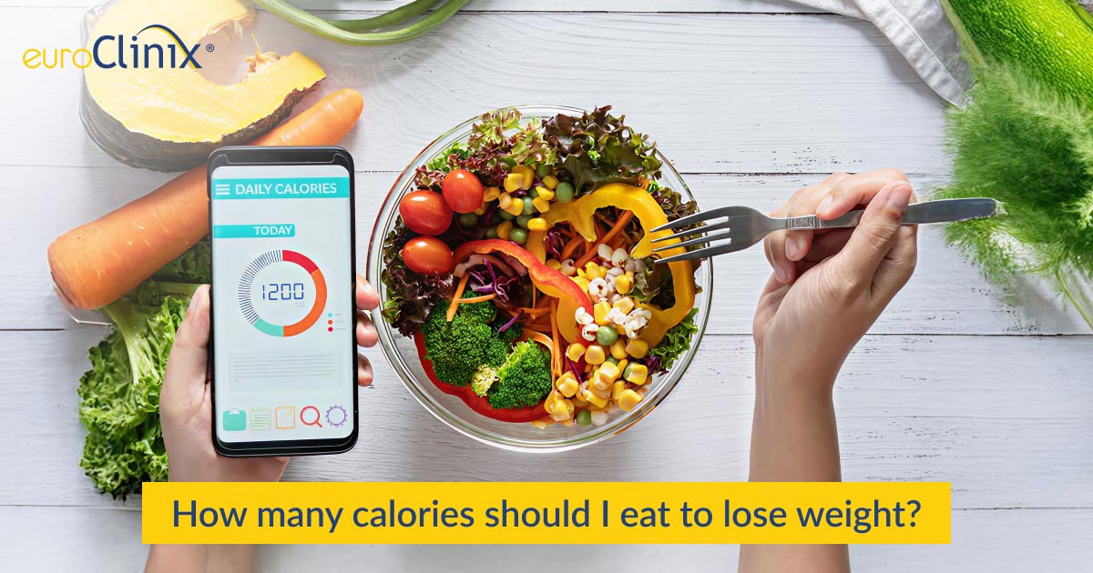 Person using a calorie calculator on their phone while eating