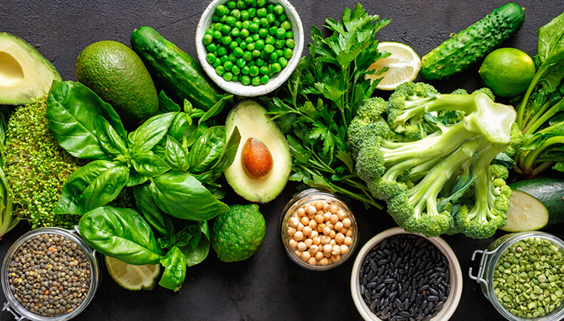 Photo of healthy green vegetables