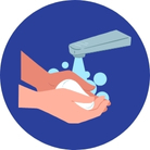 Wash your hands before and after touching the area