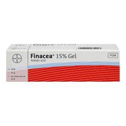 A box of 30g Finacea containing 15% azelaic acid gel