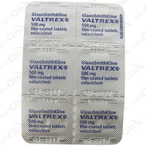 Buy Valtrex (Valaciclovir) 500 mg Tablets Online • Herpes Treatment