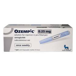 Pack of Ozempic 0.25mg semaglutide injection pen