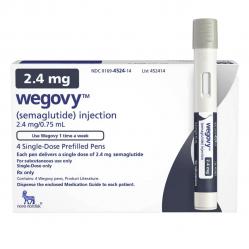 Pack of Wegovy 2.4mg semaglutide injection pen