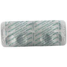 Blister pack of Metronidazole 400mg tablets