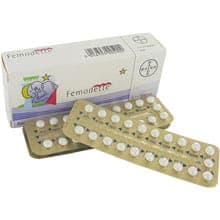 Box of Femodette® pills containing blister packs