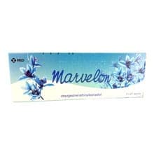 Pack of 63 Marvelon desogestrel/ethinylestradiol tablets
