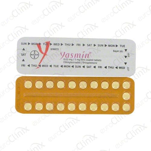 Buy Yasmin Contraceptive Pill Online • euroClinix®