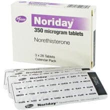 The Noriday® 350mcg Norethisterone tablet calendar pack includes a blister strip