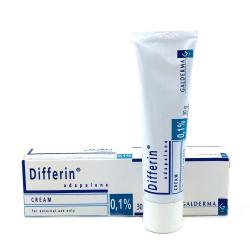 Pack of Differin® adapalene 30g cream with a tube