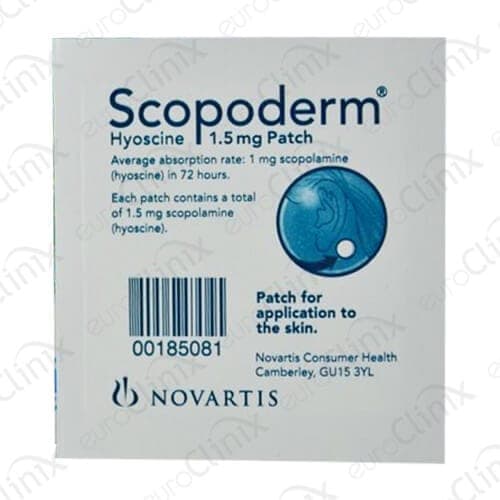 Buy Scopoderm 1.5mg Patches for Travel Sickness Online | euroClinix