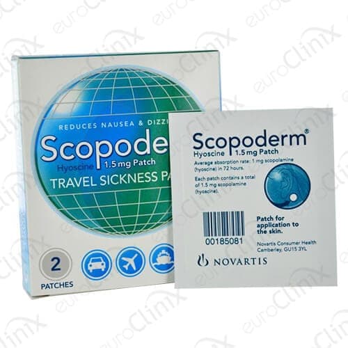 Buy Scopoderm 1.5mg Patches for Travel Sickness Online | euroClinix