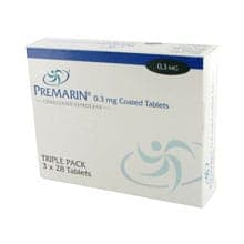 Pack of 84 Premarin 0.3mg conjugated estrogens coated tablets