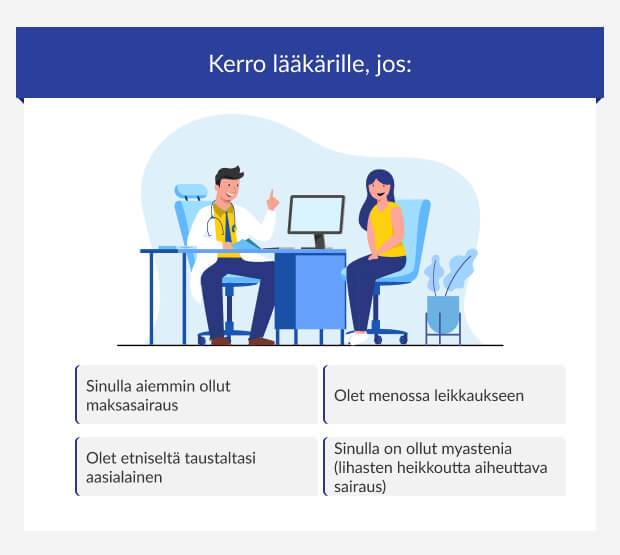 Turvallisuusohjeet simvastatiinin käyttöön