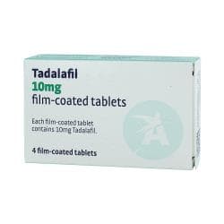 Tadalafil 10 mg kalvopäällysteiset tabletit 4 kpl pakkaus