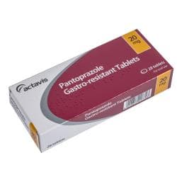 Pantoprazol 20 mg tuotepakkaus