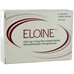 Eloine (Yaz) tuotepakkaus 0,02 mg/3 mg kalvopäällysteiset tabletit 3 x 28 kpl