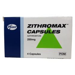 Zithromax 250 mg kapselit 4 kpl tuotepakkaus