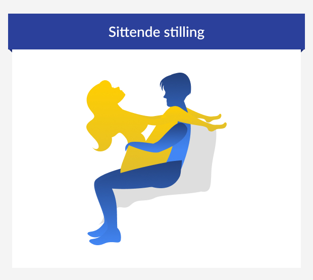 Sittende stilling.
