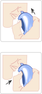 En infografikk som viser hvordan du bruker Avamys nesespray.