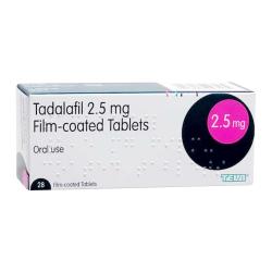 Pakke med 28 Tadalafil 2,5mg filmdrasjerte tabletter