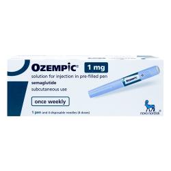 Pakke med Ozempic® Semaglutid 1 mg injeksjonsvæske