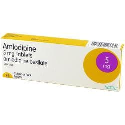 Eske med 28 Amlodipin 5 mg tabletter