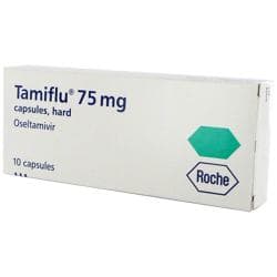 Pakke med 10 Tamiflu 75mg kapsler