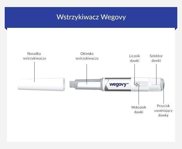 Grafika przedstawiająca wstrzykiwacz Wegovy