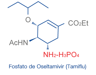 Estrutura do fosfato de oseltamivir